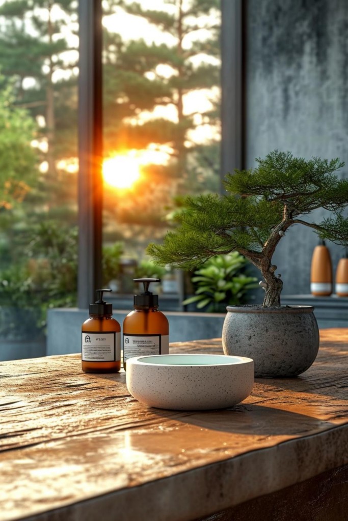 原木风天然护肤产品静物
