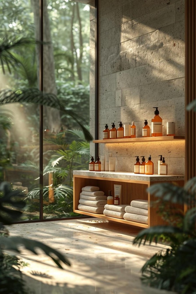 原木风天然护肤产品静物SPA