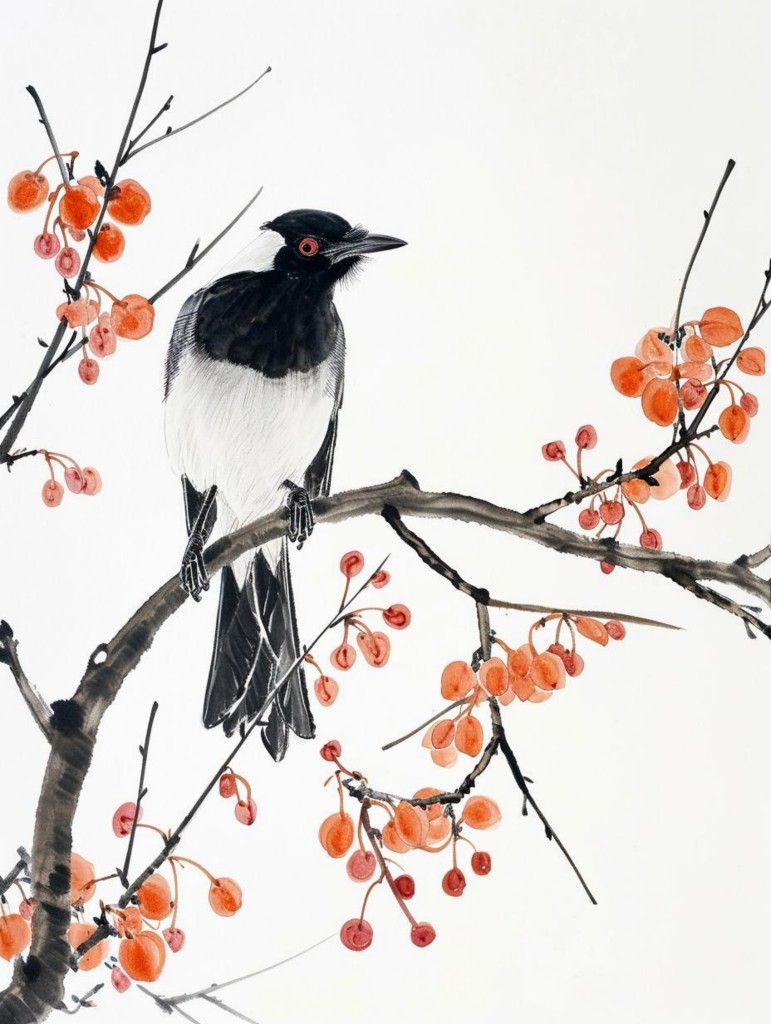 中式写意花鸟装饰画