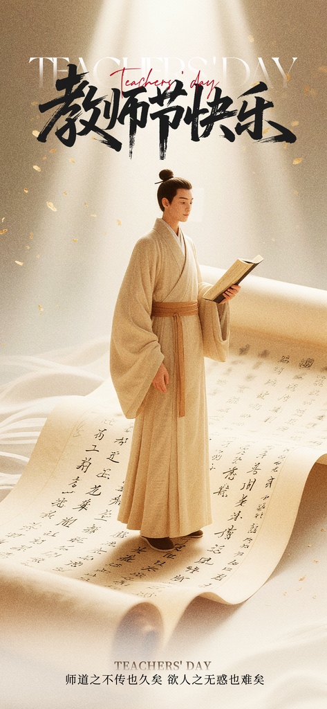 教师节宣传促销海报