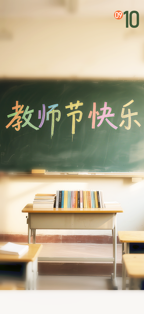 黑板教师节节日宣传海报设计模板