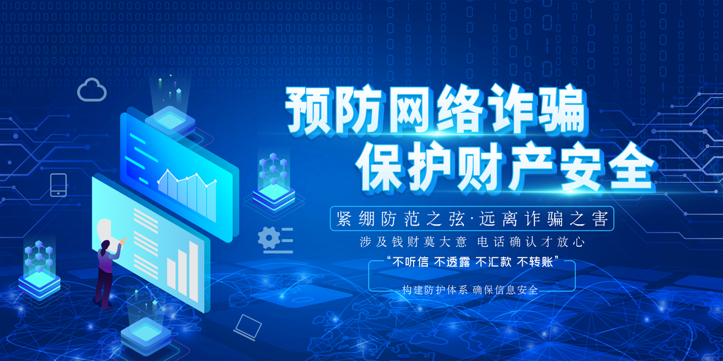 全民反诈骗展板海报