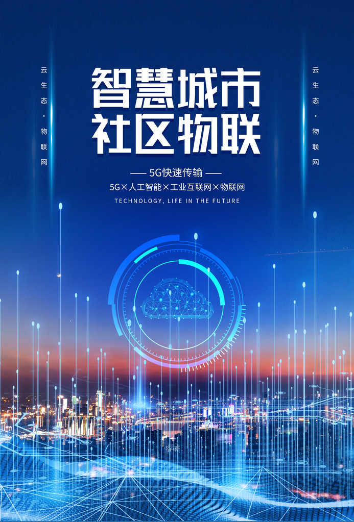 科技智能引领未来海报设计