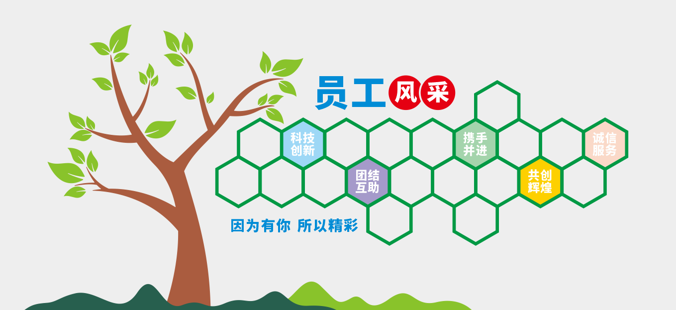 公司员工风采企业照片墙