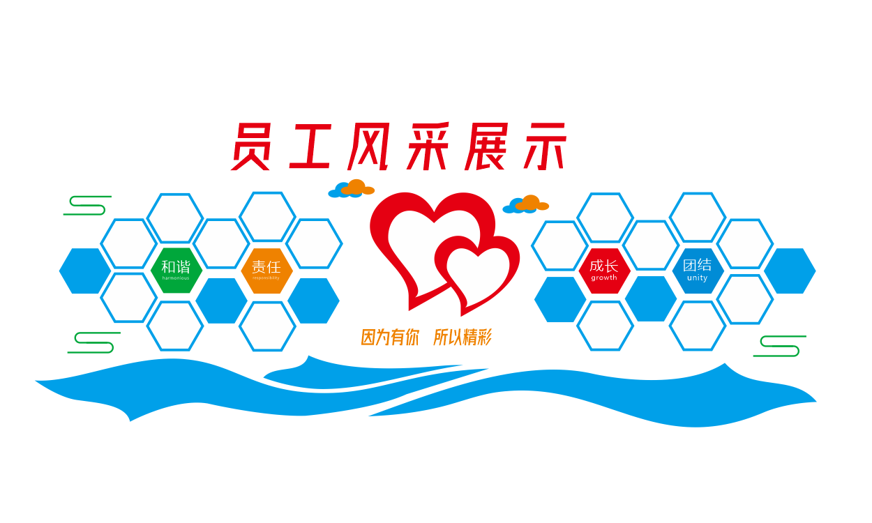 公司员工风采企业照片墙