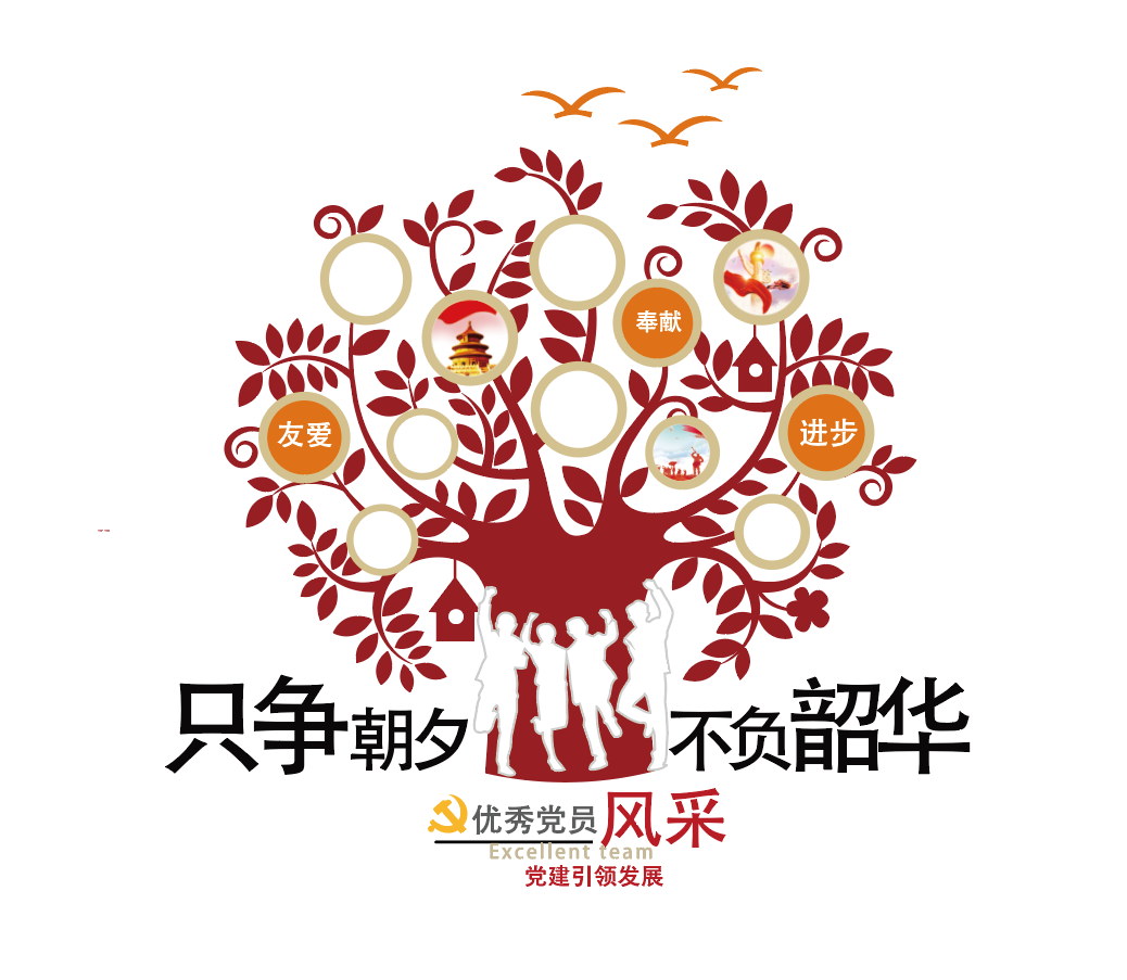 党建引领优秀党员风采墙照片墙党建文化墙