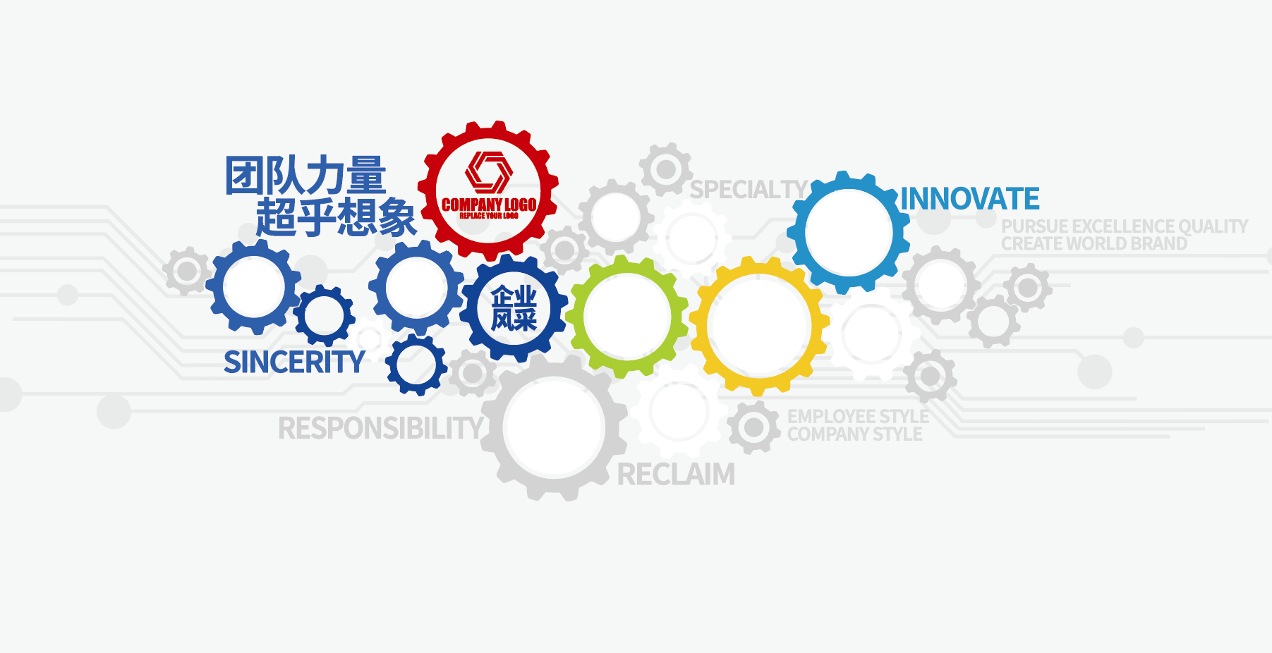 企业照片墙员工风采墙文化墙设计