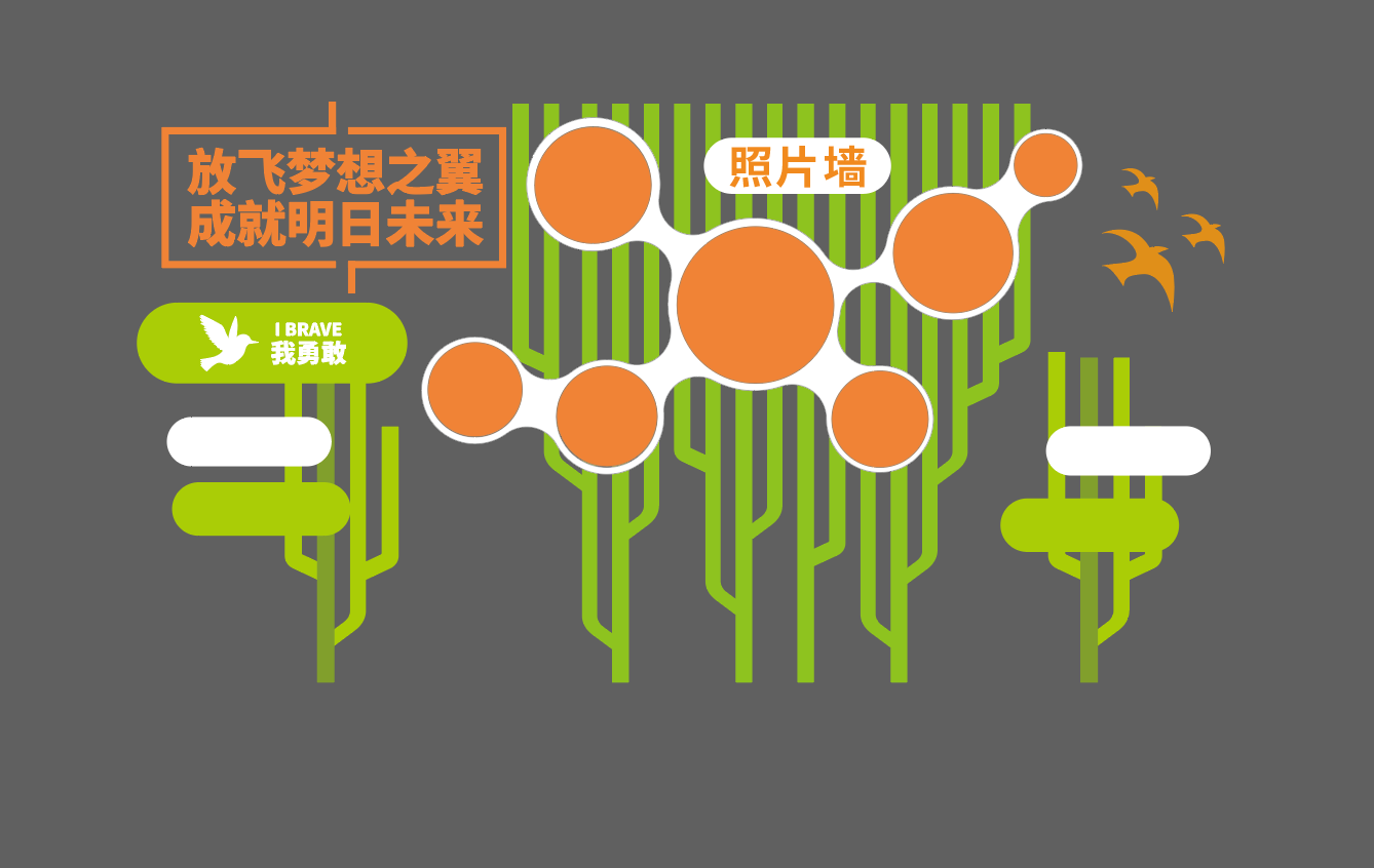 公司团队员工风采照片墙
