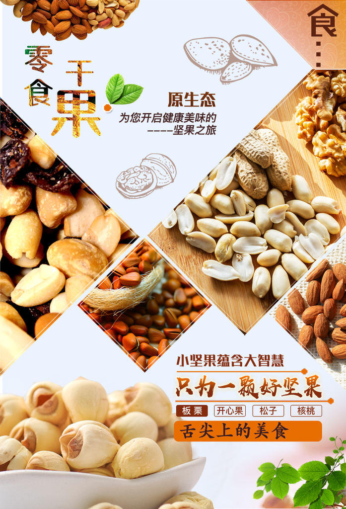 干果坚果海报设计素材