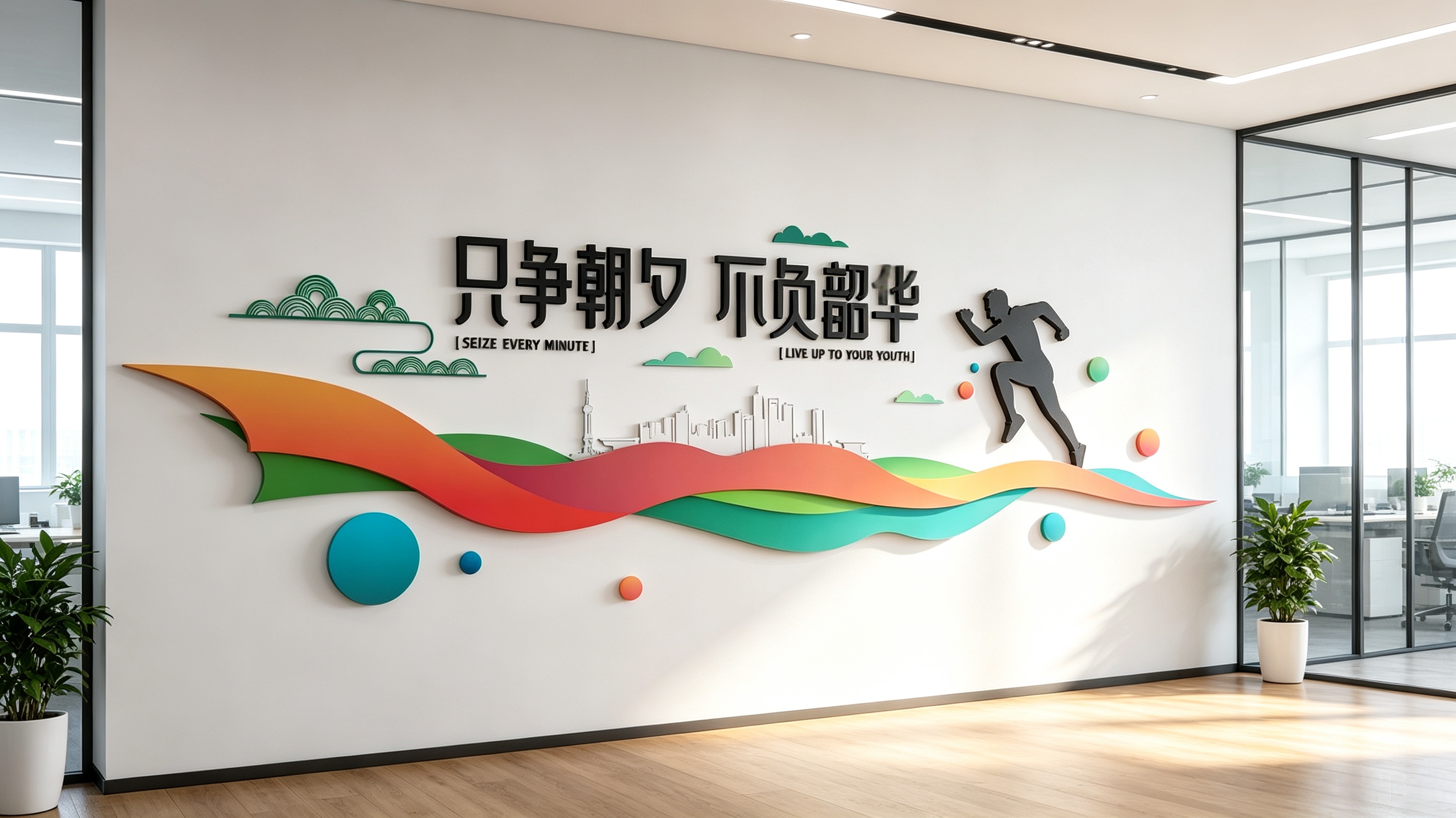 企业文化企业励志标语文化墙