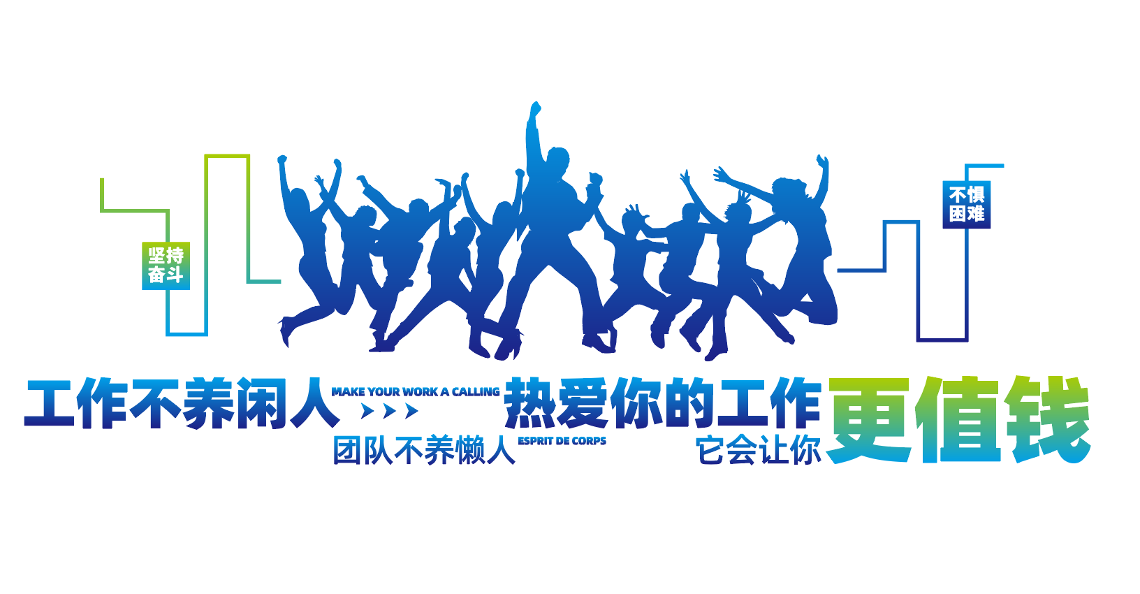 企业文化企业励志标语文化墙