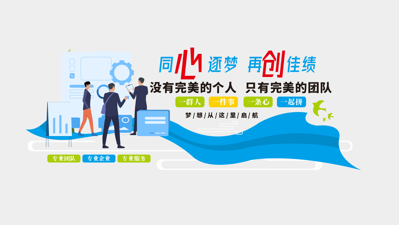 企业文化企业励志标语文化墙