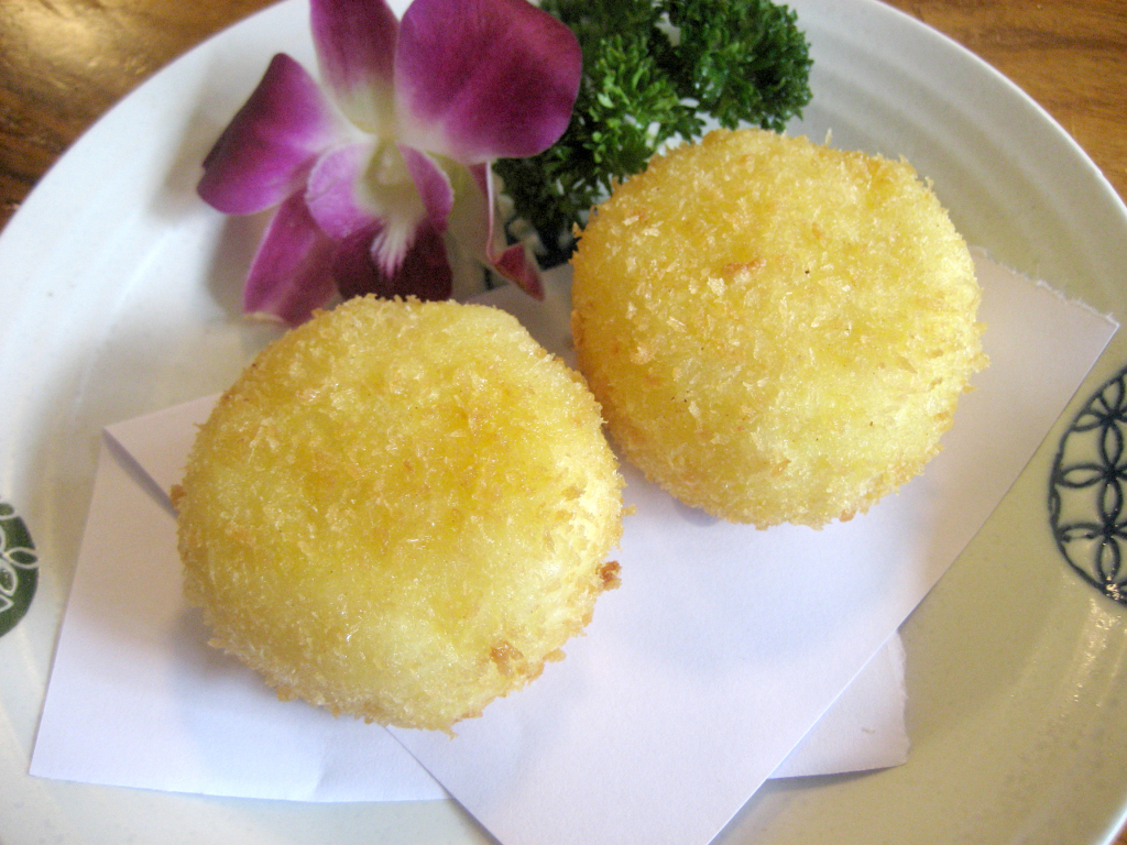 黄金南瓜饼小吃甜点美食图片