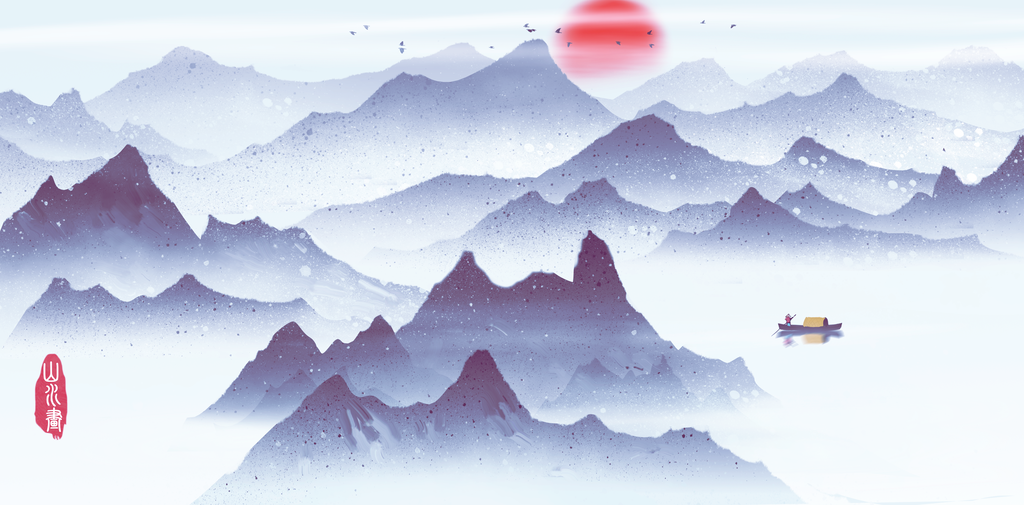 中国风水墨装饰画