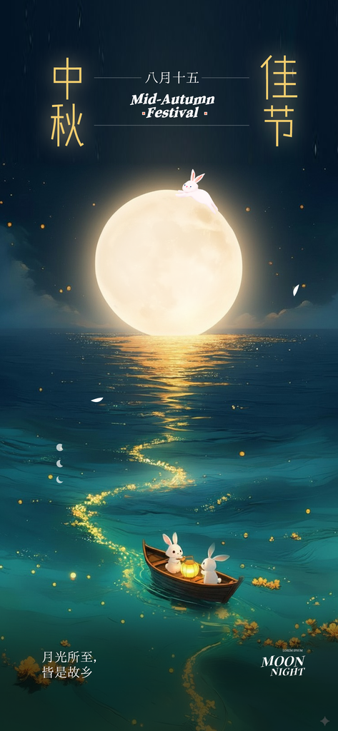 中秋节中秋节日传统活动海报