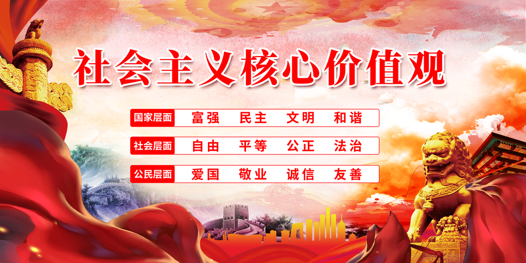 社会主义核心价值观党建展板海报宣传栏