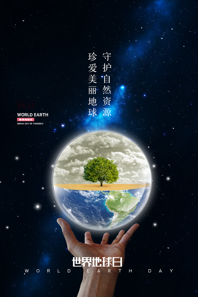 世界地球日宣传海报