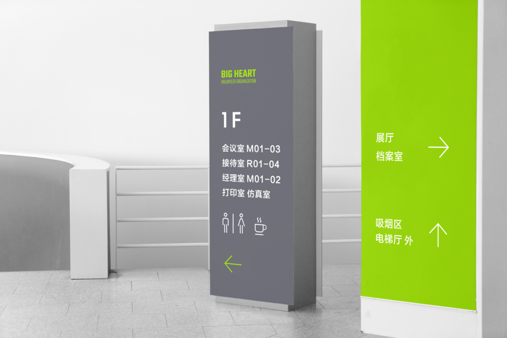 楼层索引导视系统指示牌导向牌指引牌样机