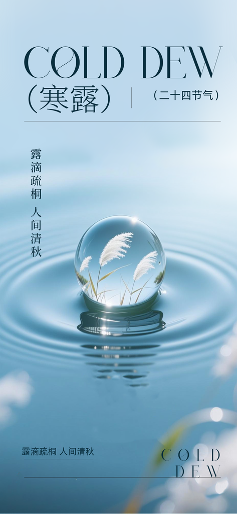 寒露节气传统活动海报