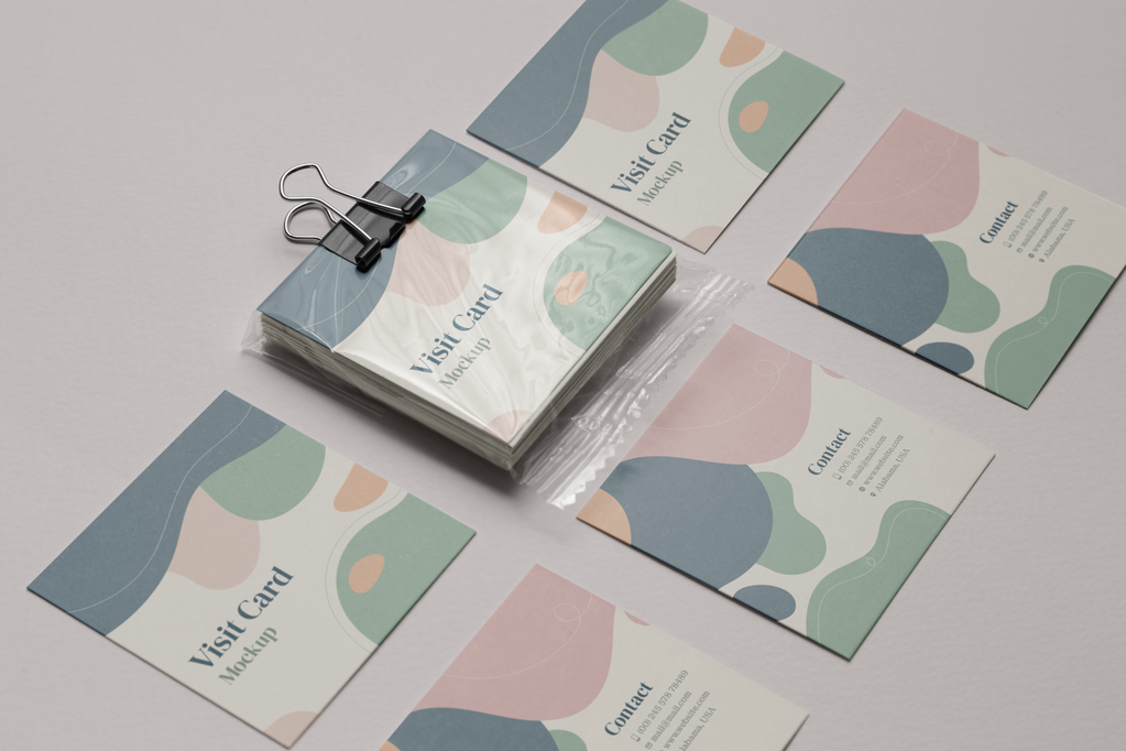 方形便签纸卡纸片文创效果图展示VI