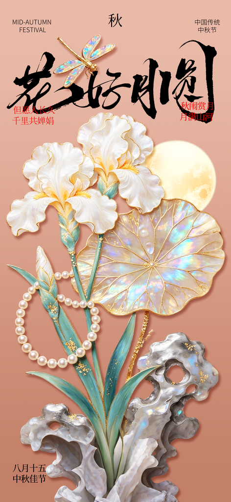 中秋节节日传统活动宣传海报