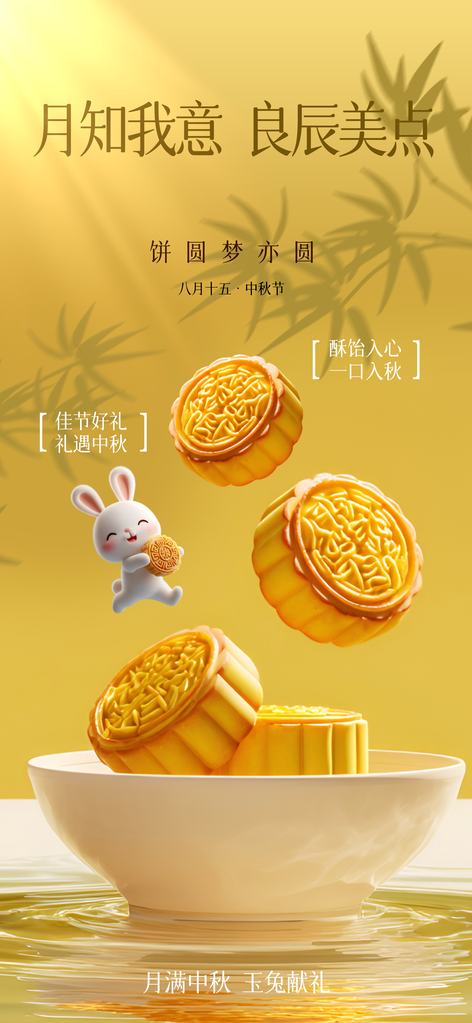 中秋节节日传统活动宣传海报