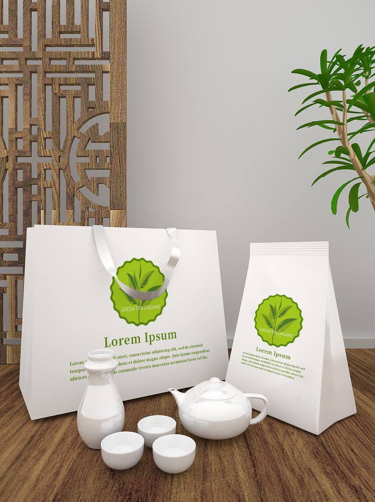 茶叶罐子礼盒包装样机