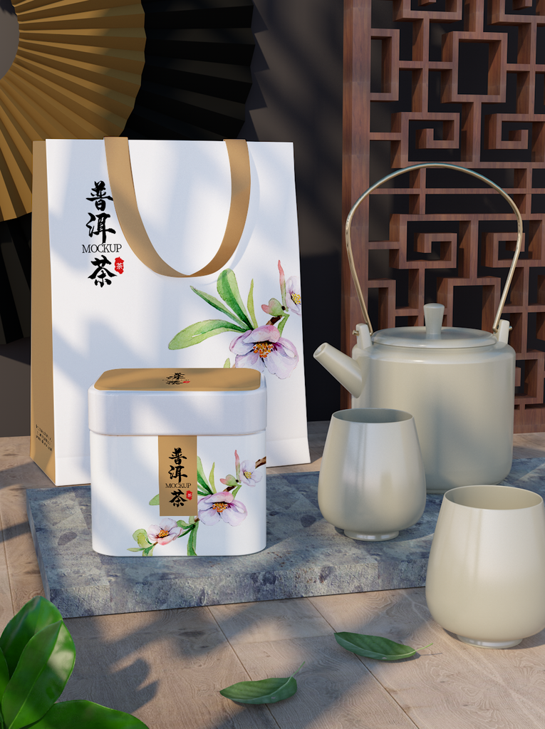 茶叶罐子礼盒包装样机