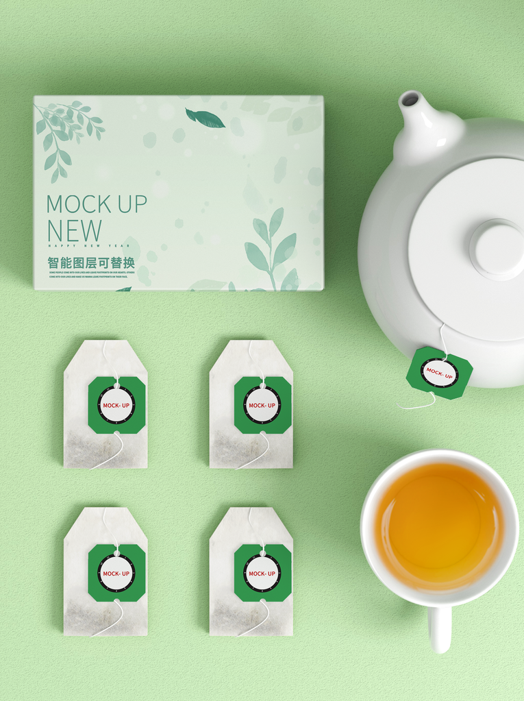 茶包茶袋茶叶罐子礼盒包装样机
