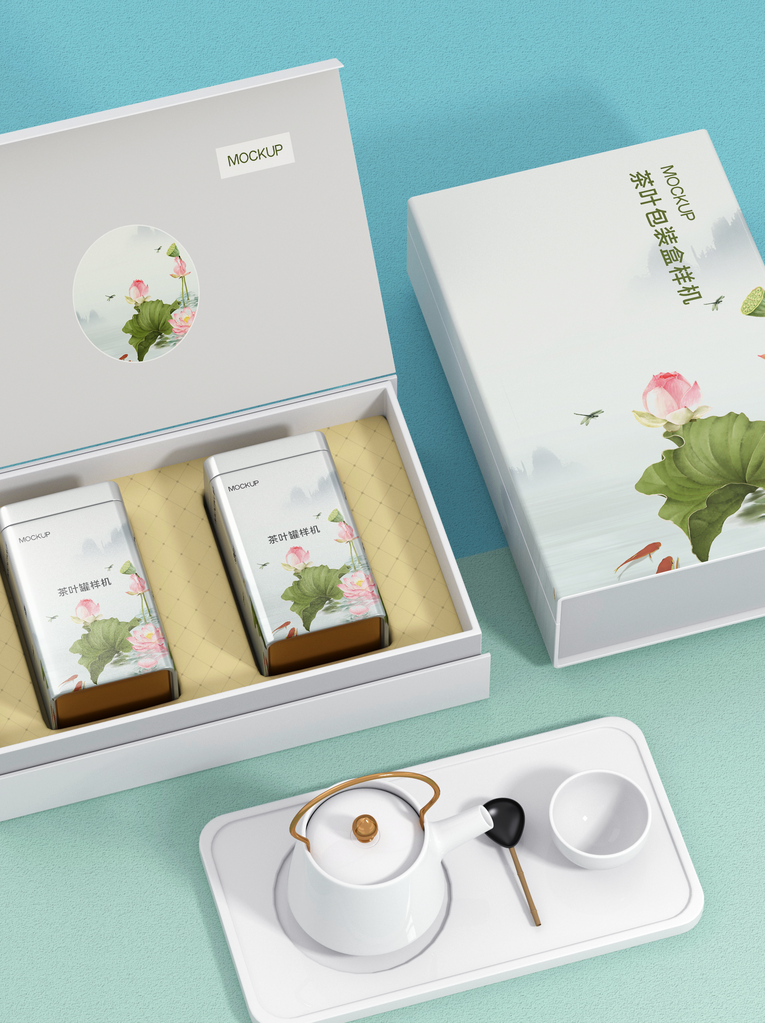茶叶罐子礼盒包装样机