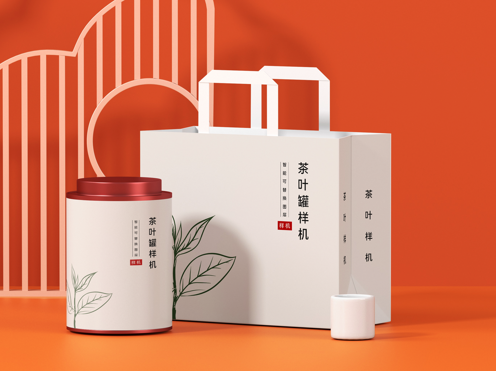 茶叶罐子礼盒包装样机