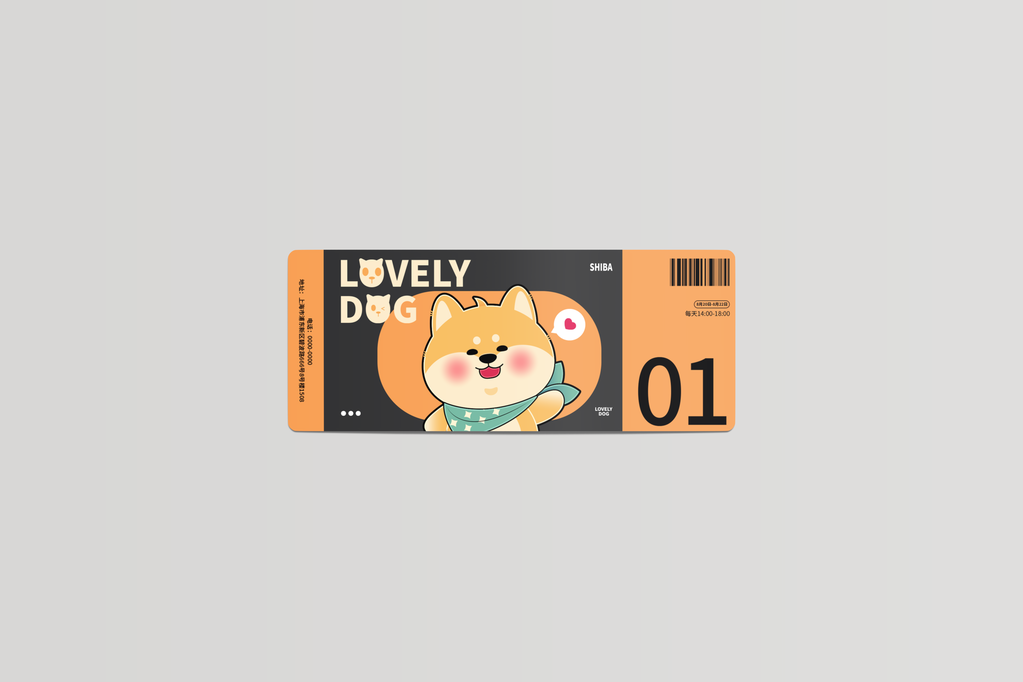代金券门票车票入场券样机设计
