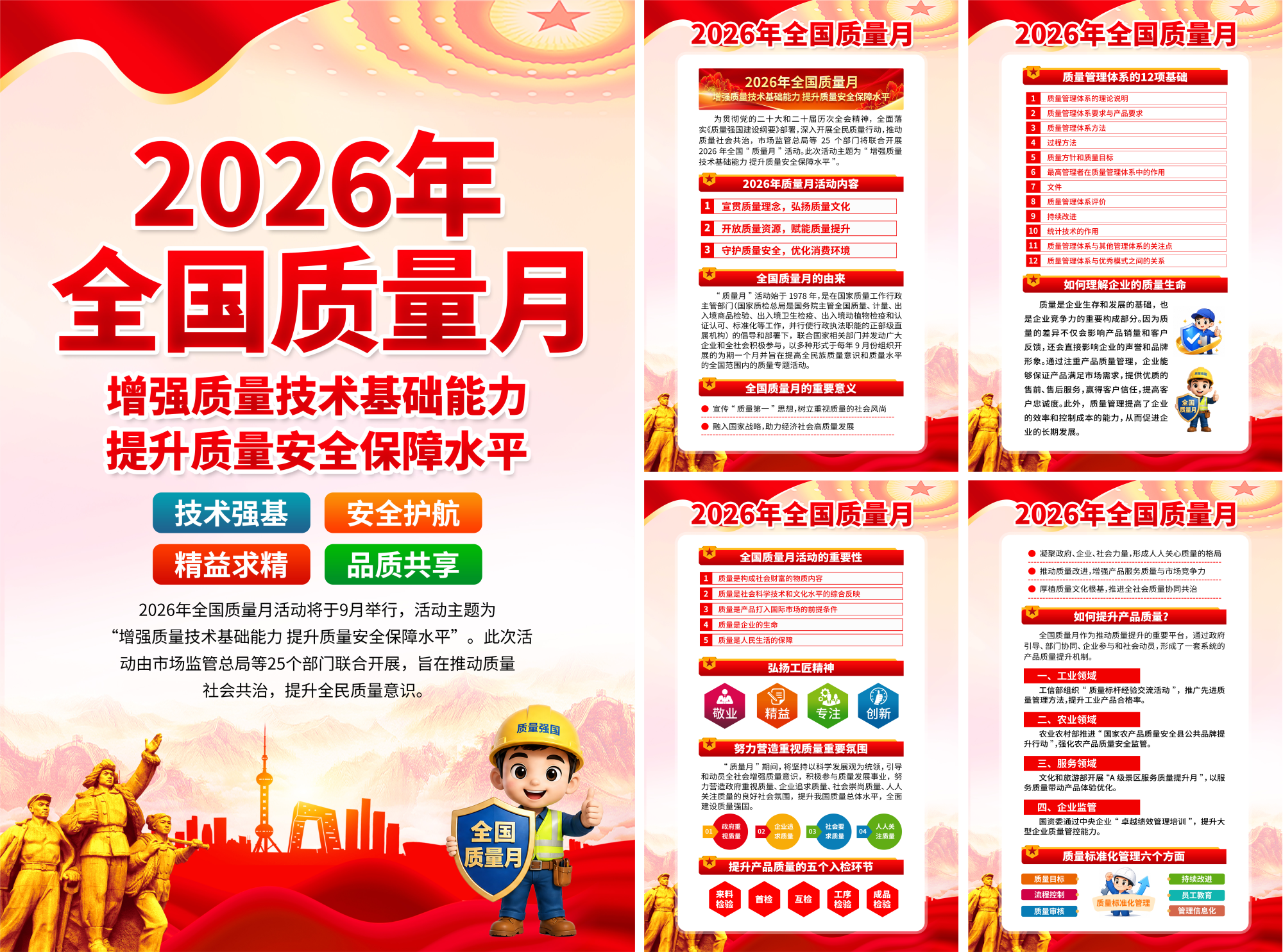 2026全国质量月知识宣传活动挂图挂画