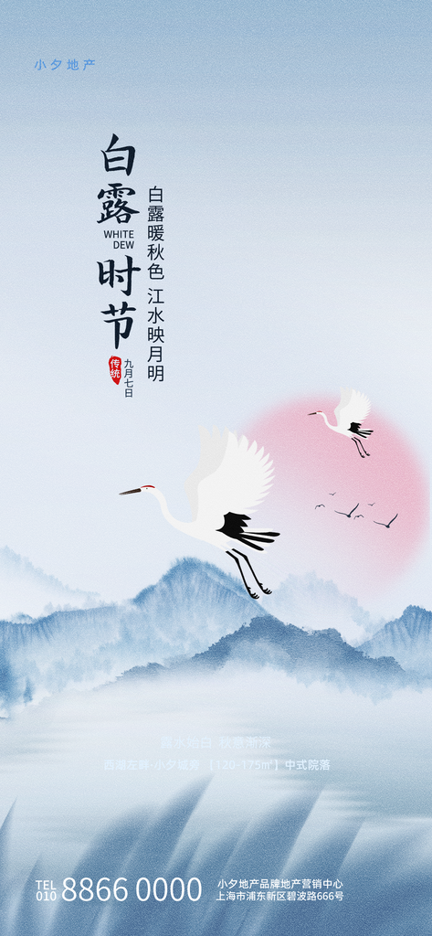 白露节气海报设计