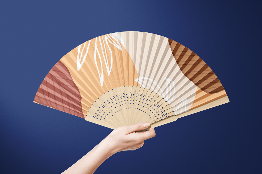 纸扇折扇扇子样机