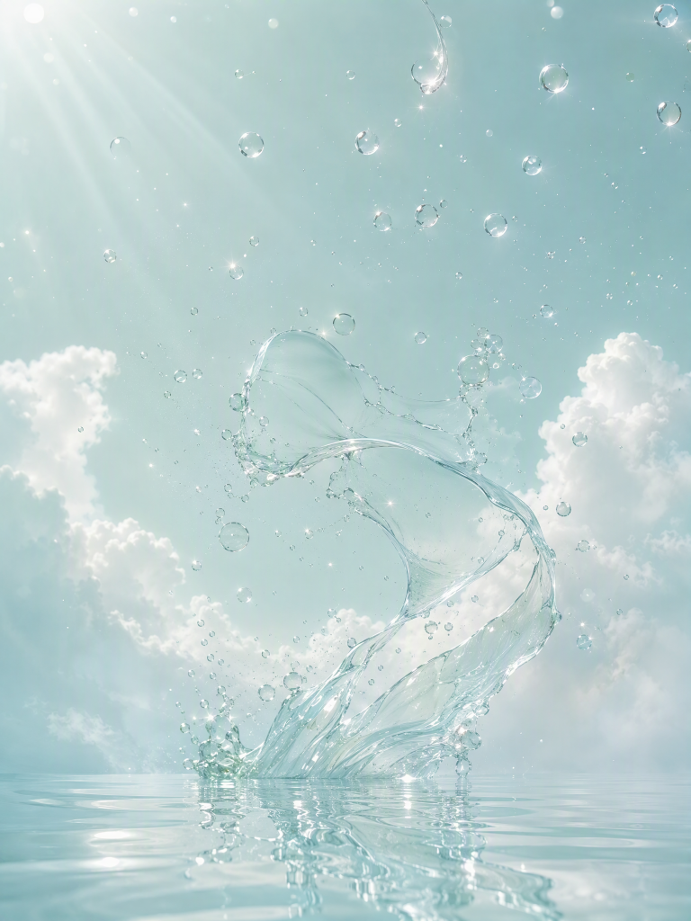 唯美的水花背景图