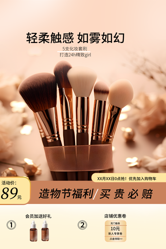 美妆化妆品护肤品电商主图设计
