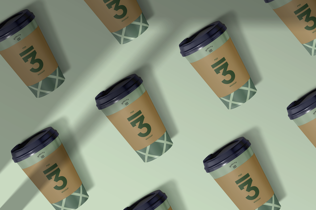 奶茶杯咖啡杯杯子纸杯饮料杯样机