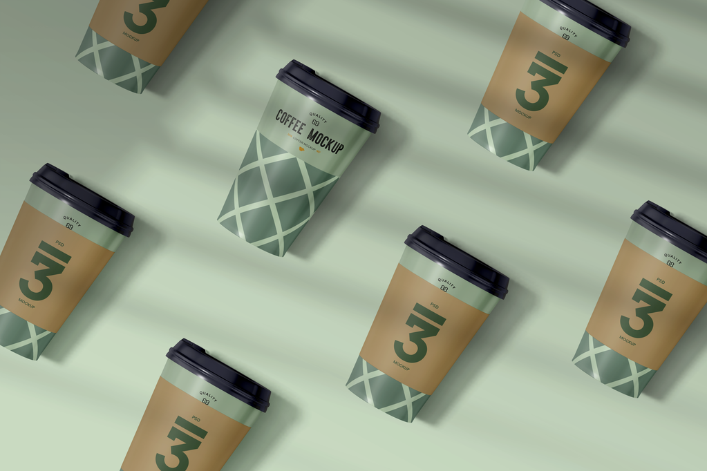 奶茶杯咖啡杯杯子纸杯饮料杯样机