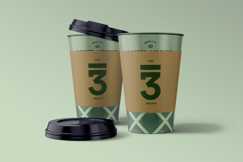 奶茶杯咖啡杯杯子纸杯饮料杯样机