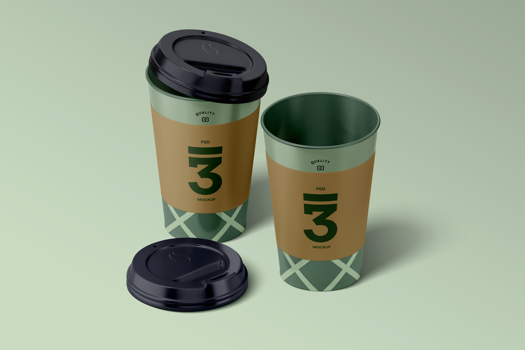 奶茶杯咖啡杯杯子纸杯饮料杯样机