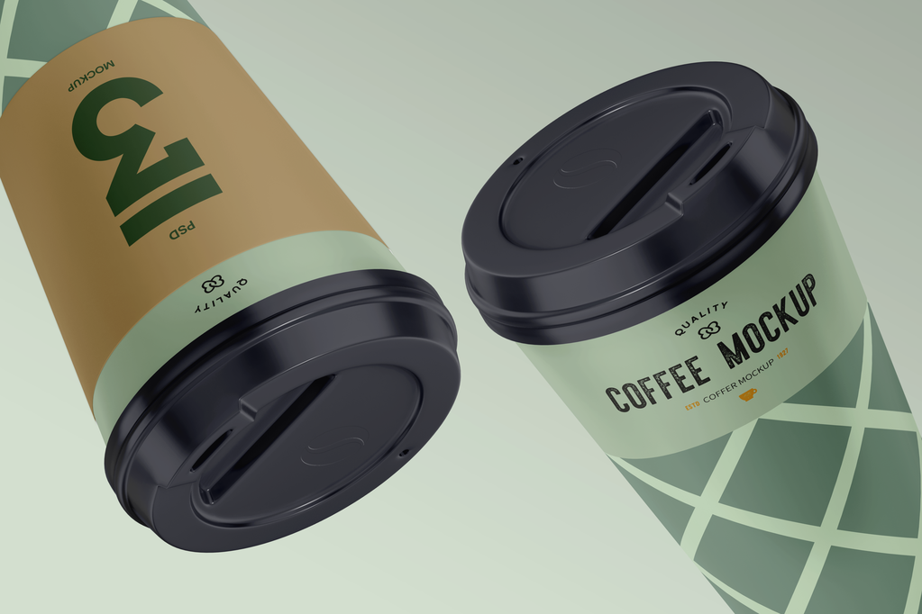 奶茶杯咖啡杯杯子纸杯饮料杯样机