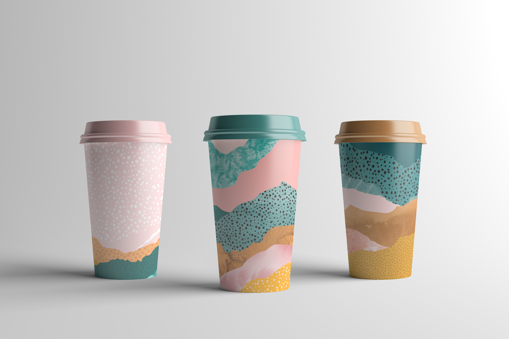 奶茶杯咖啡杯杯子纸杯饮料杯样机