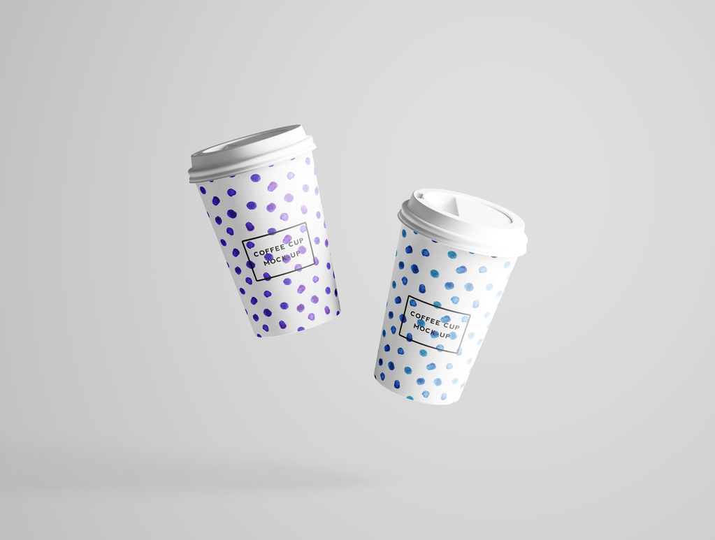奶茶杯咖啡杯杯子纸杯饮料杯样机