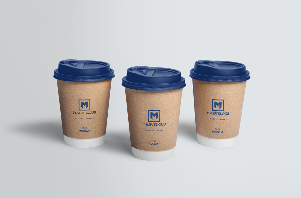 奶茶杯咖啡杯杯子纸杯饮料杯样机