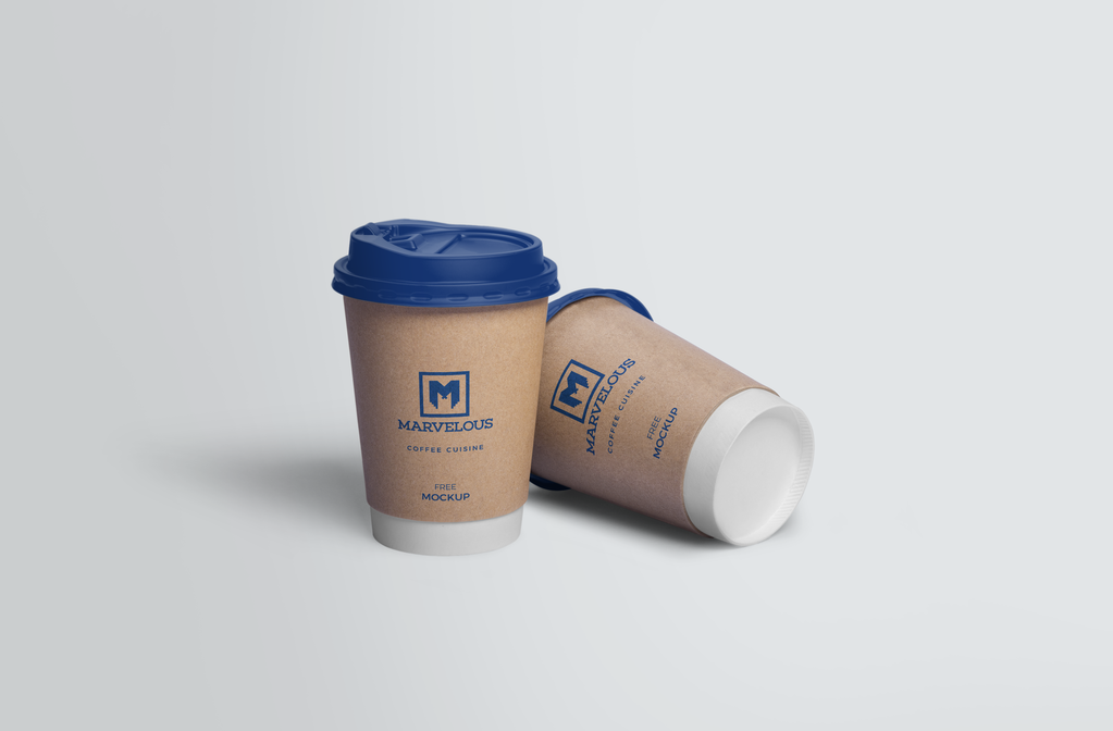 奶茶杯咖啡杯杯子纸杯饮料杯样机