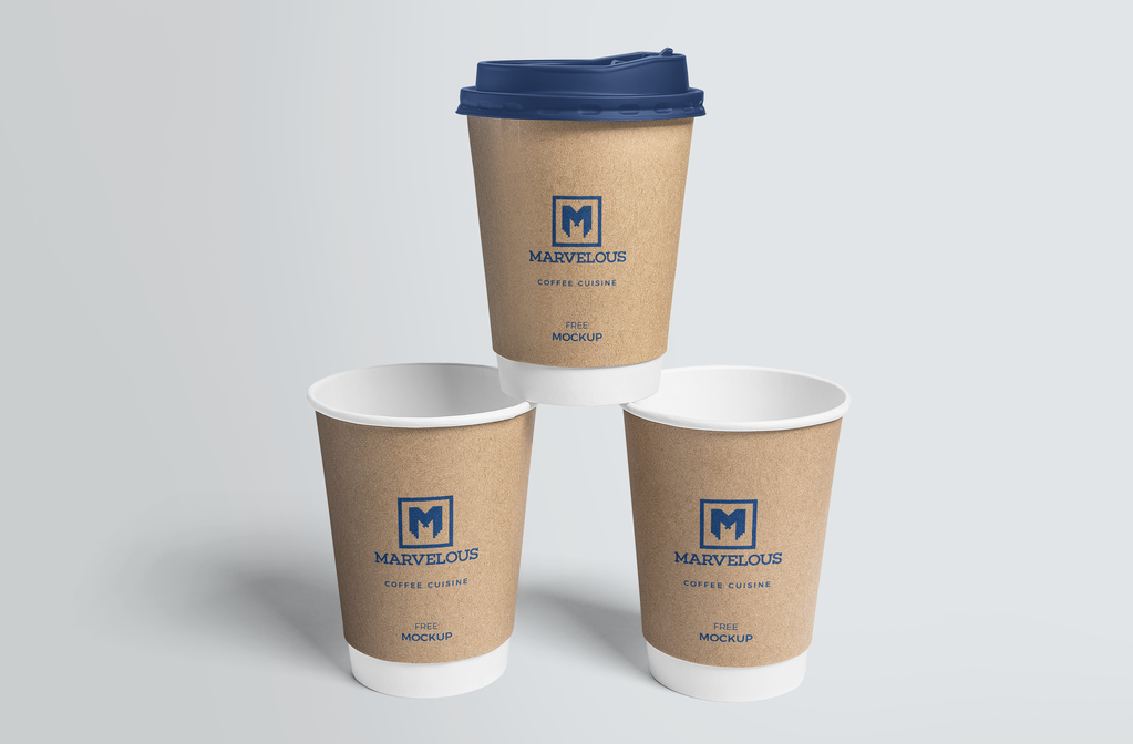 奶茶咖啡杯子纸杯饮料杯样机