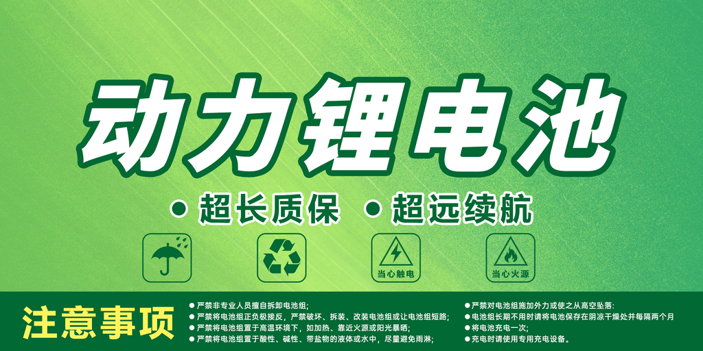锂电池海报宣传