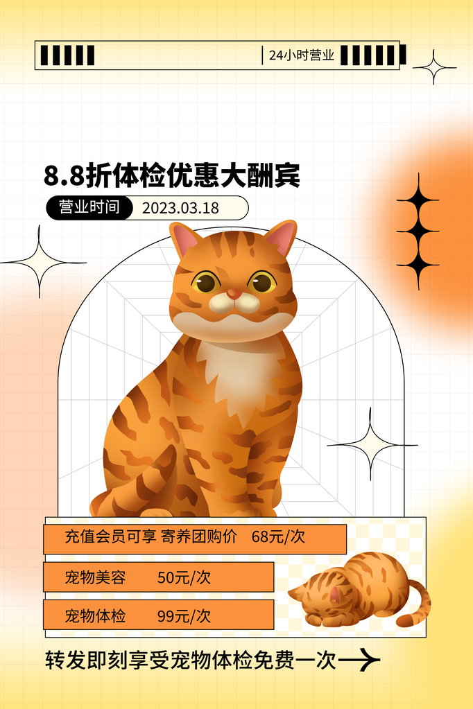 宠物店宠物宣传海报