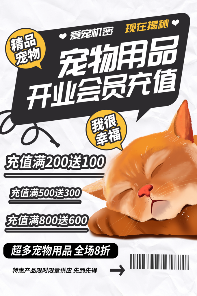 宠物店宠物宣传海报